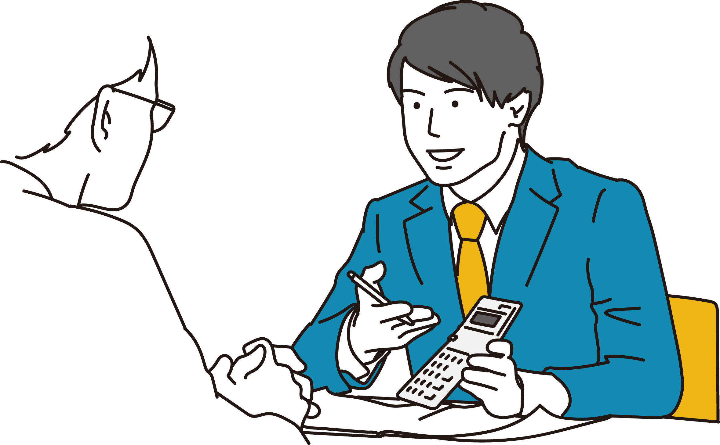 相談するイラスト
